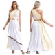 thumbnail image 3 of Trajes de Cosplay de Halloween de la Reina Athena de alabanza griega antigua para mujer, disfraz de superposición de baile metálico brillante, Túnica, vestido con adorno Vintage, 3 of 5