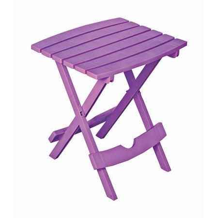 UPC 037063110445 product image for Adams QuikFold Bright Violet Rectangular Polyresin Folding Side Table | upcitemdb.com
