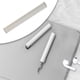 thumbnail image 5 of Bolígrafo limpiador de auriculares, herramientas de limpieza multifunción para estuches de auriculares Bluetooth blanco, 5 of 9