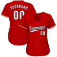 thumbnail image 3 of Camiseta de béisbol personalizada de la serie roja, sección para hombres y mujeres, camisa con impresión 3D, camisetas casuales de equipo, camisetas unisex de hip hop, 3 of 5