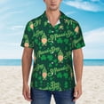 thumbnail image 4 of Haiem St Patrick's Day9 Printed Hawaiian Shirt for Men - Men’s Casual Beach Summer Shirts - Stretch Fabric with Modern Fit-Small, 4 of 9