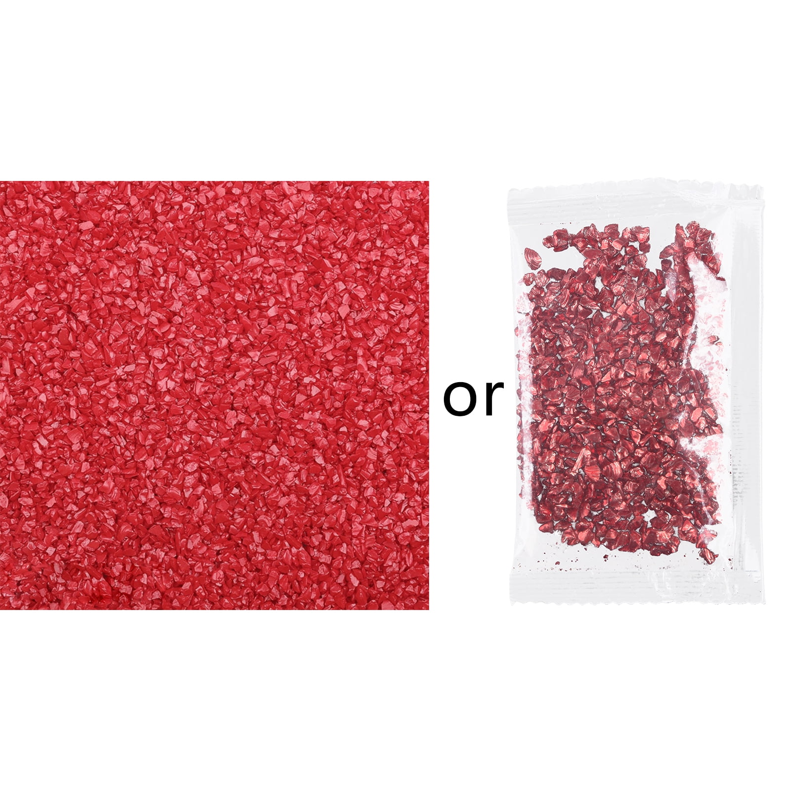 TONKBEEY Chunky Glitter Irregular Glass 