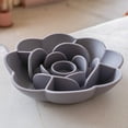 thumbnail image 2 of Dexypaws: Flower Slow Feeder - Grey - Dog & Pet Mealtime Accessory, Fits Into Most 8" Bowls, Suction Base, Safe & Non-Toxic, Food-Grade Silicone, 2 of 6
