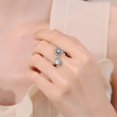 thumbnail image 2 of Spider Punk Spinner Fidget Ring for Women Men Stress Relieving Spider Web Personalized CZ Crystal Open Adjustable Stress Relieving Ring Jewelry Gift, 2 of 6
