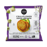 Strong Roots Cauliflower Hash Brown Patties, 13.22 oz (Frozen)