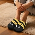 thumbnail image 5 of FUIALDOLG Funny Bee Print Slippers for Women Memory Foam House Bedroom Closed Toe Indoor Slipper Shoes Comfy Trendy Gift Slippers, Size 10.5-11.5, 5 of 7