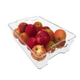 thumbnail image 2 of J&V TEXTILES Clear Freezer Storage Organizer Bins, Set of 4, Stackable Refrigerator Containers 12.4" x 8.3" x 3.5", 2 of 4