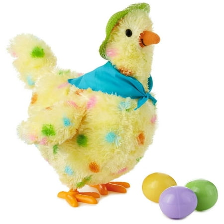 Squawkin' Egg Droppin' Mama Hen Interactive Stuffed Animal, 10