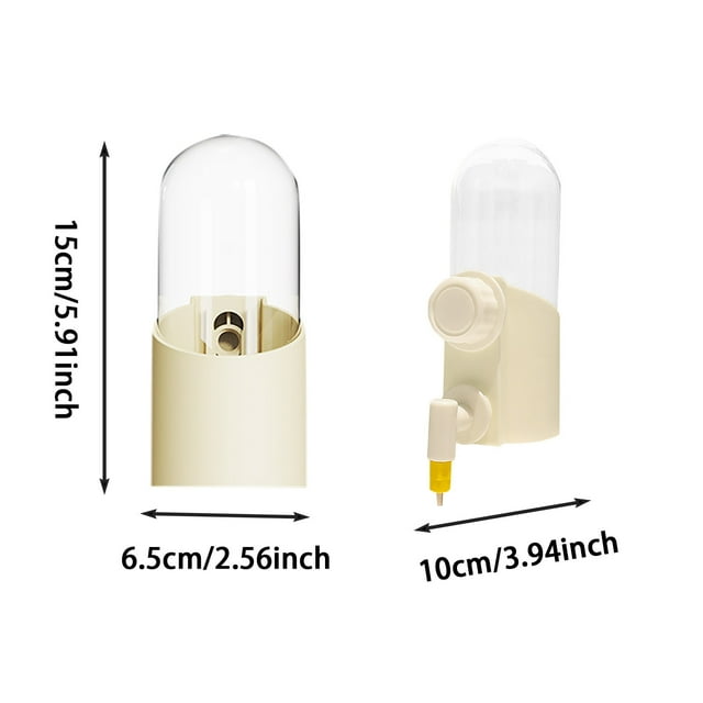 Automatic Bird Water Dispenser 250ml 3 Water Options (Pin/Copper/Bottle) Secure Hook & Hygienic Design For Cages & Small