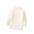 thumbnail image 2 of StSilkitty Boys Girls Sweater Solid Color Long Sleeve Mock Neck Pullover Tops Fall Winter Loose Casual Warm Sweaters, 2 of 5