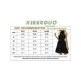 thumbnail image 5 of Coduop Women Summer Casual Short Dress Sleeveless Flowy A-Line High Waist Dress, 5 of 5