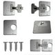 thumbnail image 2 of 2 piezas de placa de reparación de bisagras, soportes de reparación de bisagras de gabinete, kit de placa de reparación de bisagras de puerta de armario de cocina, 2 of 3