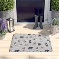 thumbnail image 2 of Boston Terrier Flannel Non Slip Door Rugs,Washable Door Mats Indoor,Decorative Door Mats,Dirt-Resistant and Absorbent Doormat for Entrance,Bedroom,Kitchen,Bathroom,23.5x16in(60x40cm), 2 of 5