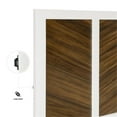 thumbnail image 5 of Lexicon Oslo Wood California King Bed in 2-Tone Finish (White and Walnut), 5 of 6