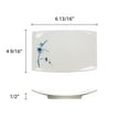 thumbnail image 2 of Excellante Blue bamboo melamine dinnerware collection 6 3/4" x 4 1/2" BBQ plate (m), comes in dozen, 2 of 2