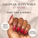 thumbnail image 2 of Glamnetic Cherry Glaze de Press On Nails, corto y redondo, rojo, 2 of 6