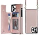 thumbnail image 3 of Crossbody Wallet Case for iPhone 15 Pro Max/ 15 Ultra with RFID Blocking Card Slot Holder, Magnetic Flip Folio Purse Case PU Leather Zipper Handbag, 3 of 5