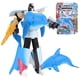 thumbnail image 1 of Juguetes transformables para niños y niñas en liquidación: ideas de regalos para niños y niñas de 4 a 6, 7, 8, 9, 10 a 12 años Juguetes robot con forma de animal marino, robot transformable, figura, 1 of 6