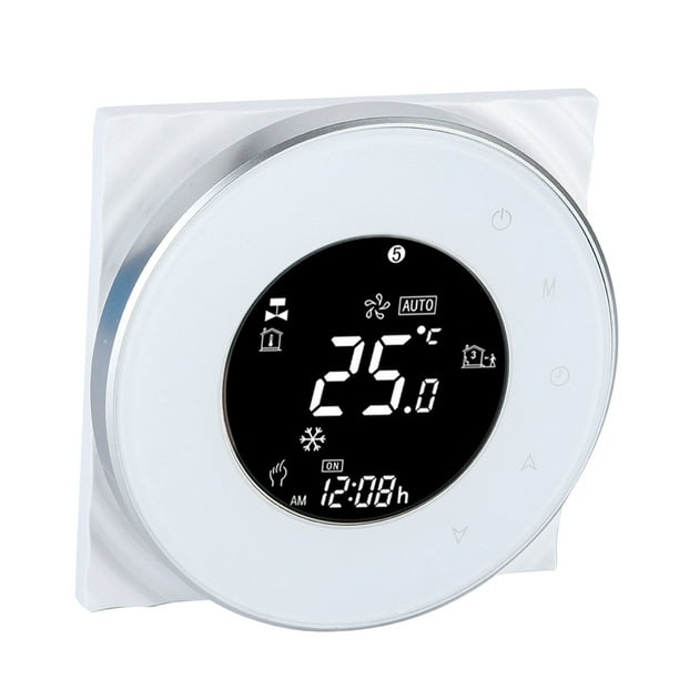 WALFRONT Chauffage au Sol Électrique Thermostat à Écran Tactile LCD avec Régulateur de Température WIFI, Thermostat de Chauffage au Sol Électrique, Régulateur de Température WIFI