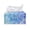 Blue Watercolor Snowflake, variant on Psesaysky Colorful Dog Paw Print Multifunctional Rectangular Car Tissue Holder for Family, Waterproof Rectangular Tissue Box Cover for Living Room Office