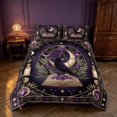 thumbnail image 2 of Homewish Halloween Theme Duvet Cover Queen, Crow Magic Book Queen Bedding, Black Reversible 3pcs, 1 Duvet Cover and 2 Pillowcases, 2 of 6