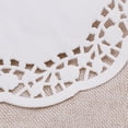 thumbnail image 3 of 100pcs Disposable Oil-absorbing White Lace Paper Doilies Cake Box Liner Packaging Paper Pad 5.5", 3 of 7