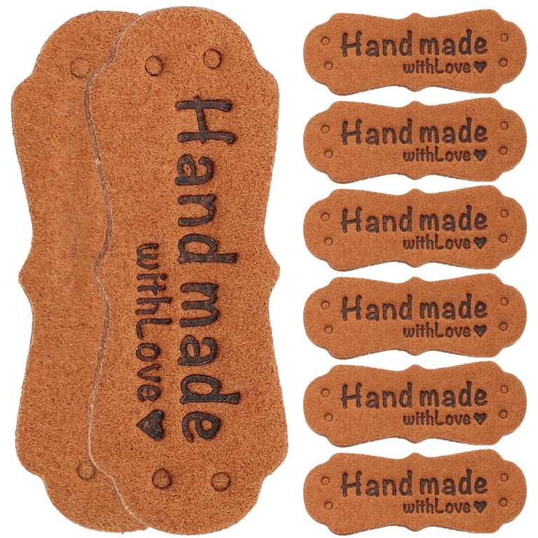 50pcs Handmade Tags Leather Crafts Crochet Tags Sewing Labels for Sweater  Hat 