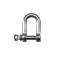 thumbnail image 1 of Faithfull - D-Boucle en Acier Inoxydable 6mm (Pack 2), 1 of 1