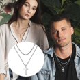 thumbnail image 5 of Metal Minimalism Hip Hop Cross T Ium Steel Necklace-9silver, 5 of 5