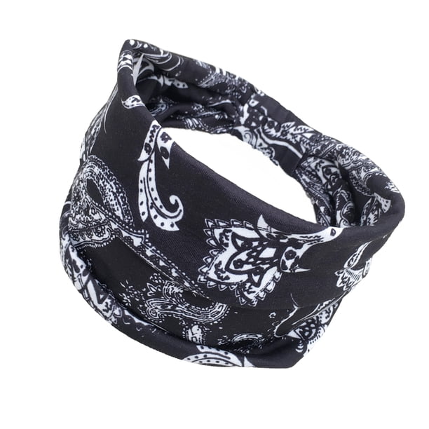 Sonducket Diademas Bohemian Sport Banda para el sudor Pañuelo de ala ancha Accesorios Yoga Accesorio para el cabello Tipo 6