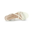 thumbnail image 4 of BLISSFUL STEP Women's Solid Color Strappy Slingback Chunky High Heels Sandals, 4 of 7