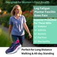 thumbnail image 5 of AOV Women's Arch Support Walking Shoes - Breathable Orthotic Sneakers for Plantar Fasciitis Pain Relief RoseBlueRed US Size 6, 5 of 5