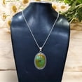 thumbnail image 6 of Tibetan Silver 925 Sterling Silver Jewelry For Women Prehnite Pendants Birthstone Gemstone Fashion Jewelry Anniversary Birthday Gifts For Mom Her, 6 of 8