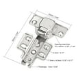 thumbnail image 2 of 90 degree Double Hidden Kitchen Buffering Angle Folding Door Hinge 2 Pcs, 2 of 3