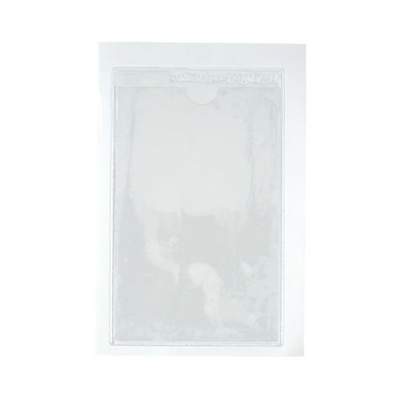 Really Good Stuff Self Adhesive Vinyl Label Pockets- 5.25" x 3.25"  - Set of 12