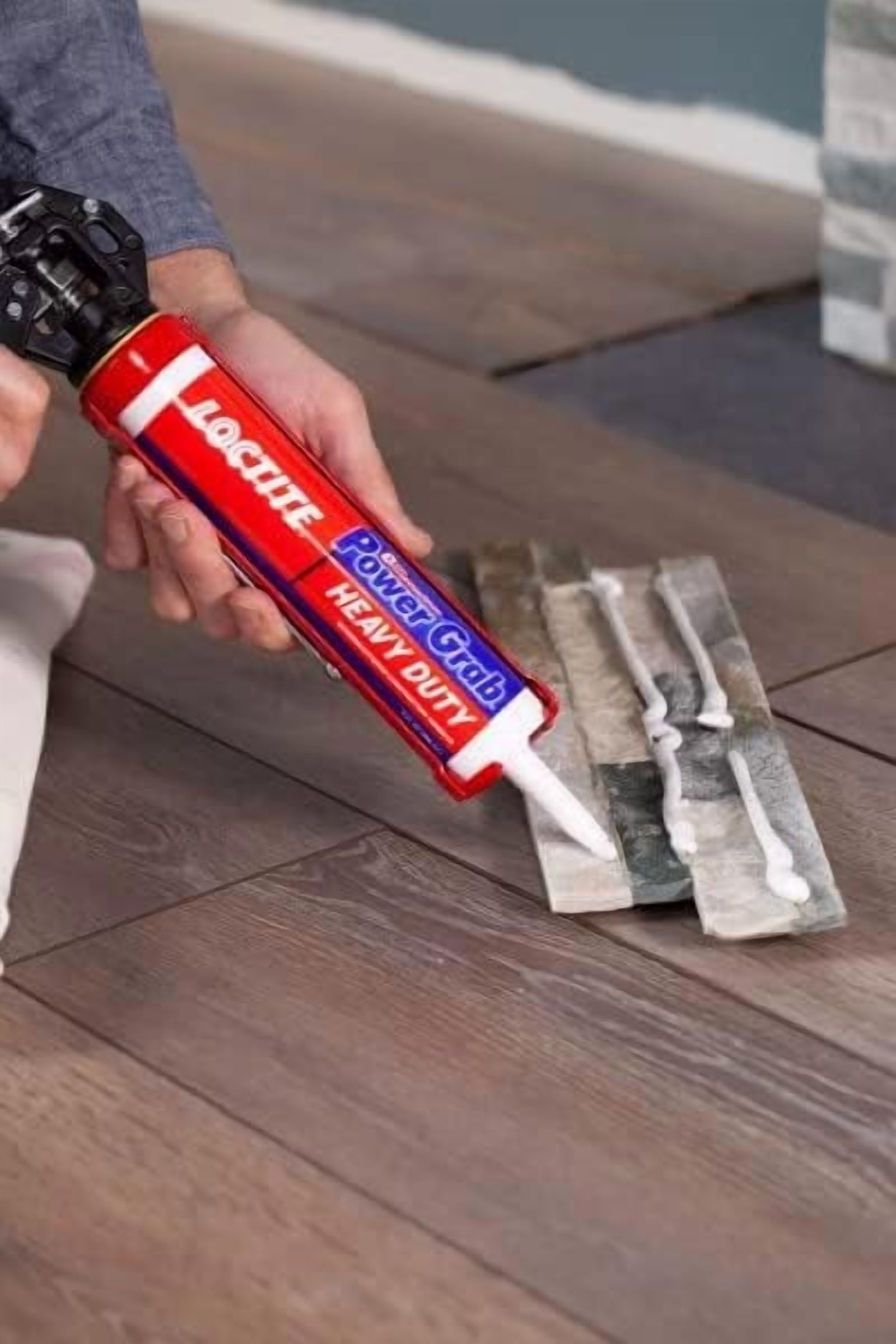 Loctite Power Grab Express Heavy Duty Construction Adhesive, Versatile Construction Glue for Wood, Wall, Tile, Foam Board & More - 9 fl oz Cartridge, Pack of 12