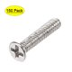 thumbnail image 1 of Uxcell M1.4 x 8mm tornillo Phillips tono plateado, niquelado, paquete de 150, 1 of 5