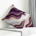 thumbnail image 3 of Purple Modern Pillow Covers 20x20 Inch Decorative Throw Pillow Cover, Classic Abstract Art Luxury Golden Sofa Pillowcases Accent Cushion Case Home Decor Bedroom Living Room, 3 of 6