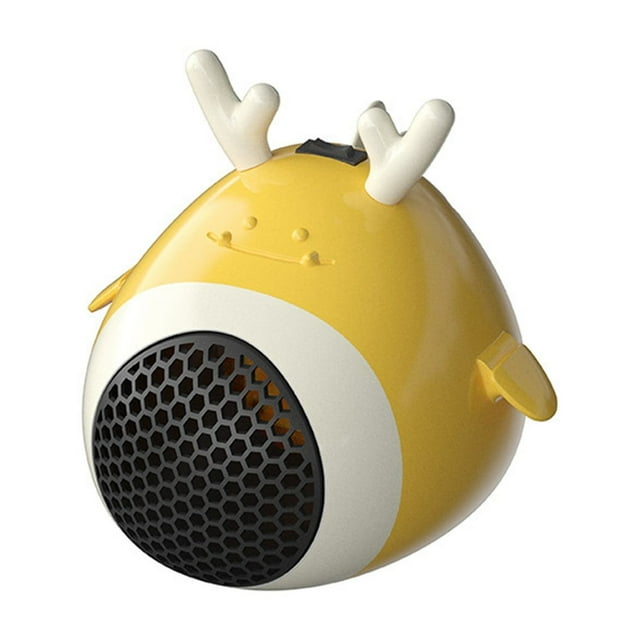 Hudfg Petit Radiateur d'Espace pour Usage Intérieur pour Maison Bureau Chambre Bureau, Jaune