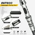 thumbnail image 3 of OUTGOO Fishing Rod Combos with Telescopic Fishing Pole Spinning Reels Fishing Carrier Bag for Travel Saltwater Freshwater Fishing, 3 of 8