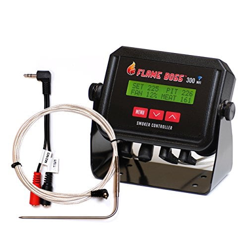 Flame Boss 300-WiFi Kamado Grill & Smoker Temperature Controller - Contains  additional Meat probe and Y Adapter 