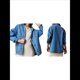 thumbnail image 3 of Chaqueta Vaquera Urbana para Mujer: Chaqueta Vaquera Estilo Boyfriend, Holgada, de Larga y con Botones Al Frente. Azul L, 3 of 8