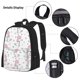 thumbnail image 3 of Balery Cute Poodle Dog Mochila escolar 3 en 1 para niños: mochila resistente con lonchera térmica y estuche para lápices. Mochila escolar para niños y niñas., 3 of 7