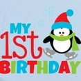 thumbnail image 2 of CafePress - Penguin 1St Birthday Long Sleeve Infant Bodysuit - Long Sleeve Cotton Baby Bodysuit, 2 of 4