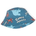 thumbnail image 2 of Sesame Street Baby Boys' 3-Piece Shortall, T-Shirt and Bucket Hat Outfit Set Teal Elmo and Cookie Monster, 2 of 4