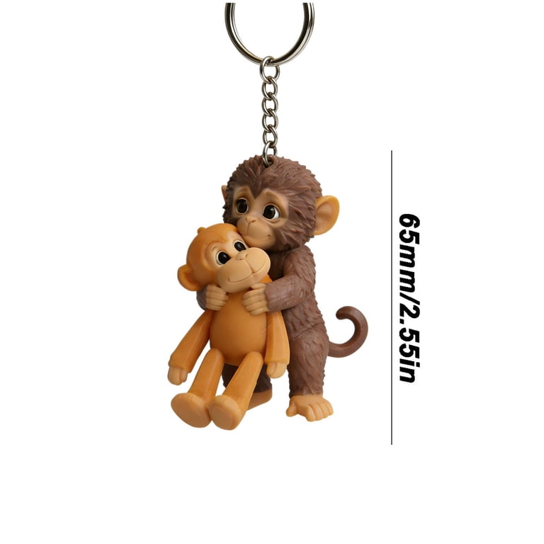 Punch Monkey Keychain, 3D Punch Monkey Keychains, Keychain