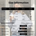 thumbnail image 3 of Dwellite Womens Oversized Sweatshirt Crewneck Sweater Casual Fall Comfort Workout Gym Lounge Wear Winter Loose Fit Shirts Gray L, 3 of 5