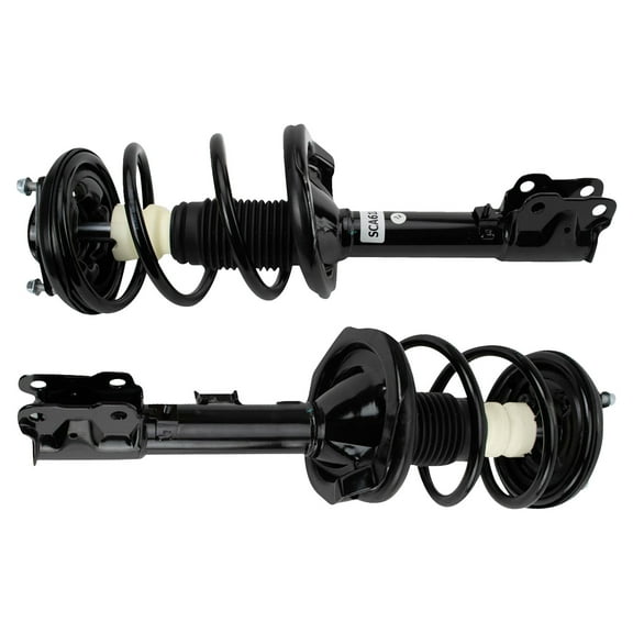 TRQ Front Strut & Coil Spring Assembly Set Driver & Passenger Sides Fits Select 08-13 Mitsubishi Outlander