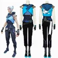 thumbnail image 2 of Disfraz de Cosplay del juego Valorant, chaqueta Jett, abrigo y zapatos para mujeres y niñas, traje de fiesta de carnaval elegante, traje personalizado Ker32, 2 of 5