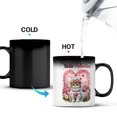 thumbnail image 3 of Hello Valentine’s Day Exotic Shorthair Flower Crown Romantic Pink Floral Heat Color Changing Mug Cat Lover Kitten Owner Gifts Magic Coffee Mug - 00031, 3 of 4